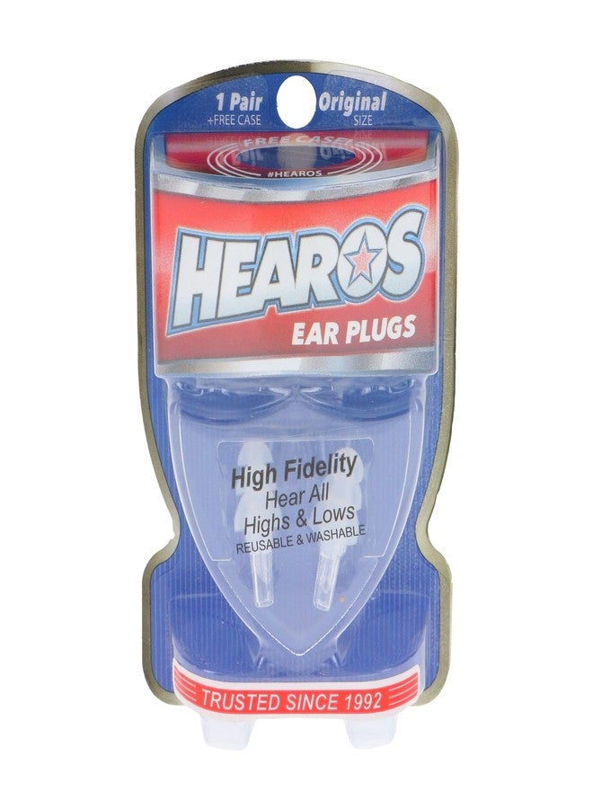 HEAROS High Fidelity Musician Ear Plugs Ultimate In Comfortable And Hearing Protection Professional Musicians Earplugs Noise Cancelling Earplugs For Concerts Motorcyclists Loud Events (1 Pair) - Image 1